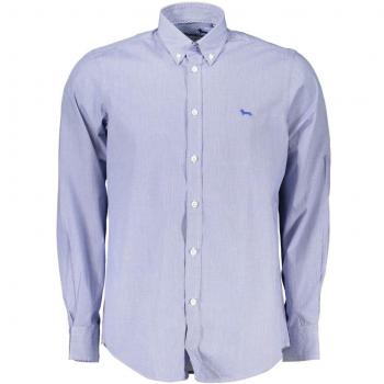 Camisa Harmont & Blaine CRK012011465B Azul 100% Algodón