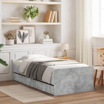 Giroletto con Cassetti Grigio Cemento 90x200 cm cod mxl 133329