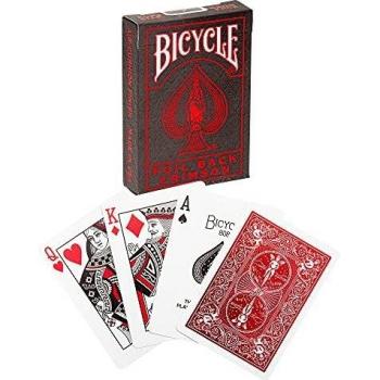 Bicycle Foil Red Metalluxe Playing Cards