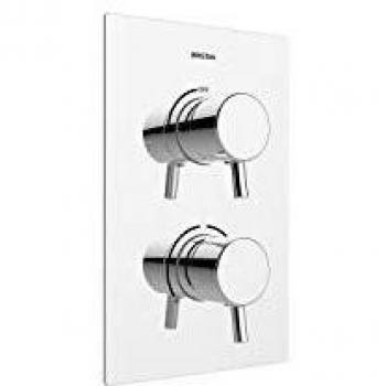 Bristan Prism Thermostatic Recessed Dual Control Shower Valve Mixer, Temperature Control for All Plumbing Systems, Chrome