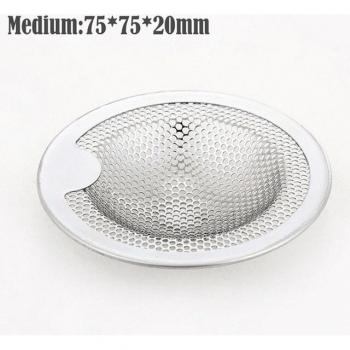 Kitchen and Bathroom Stainless Steel Drain Hole Strainer