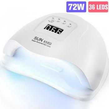 Luz UV 168W para Uñas – Secador LED con 54 Diodes y Timer 30/60/90s