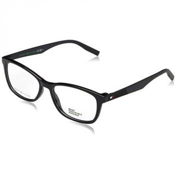 Tommy Hilfiger TH 2027 807 Kids Eyeglasses – Black, Square Frame, Blue‑Light Guard, Size 51