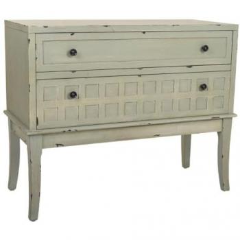 Cómoda Recibidor de Madera Verde 88x38x72