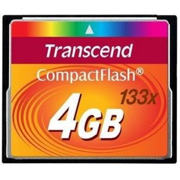 Carte mémoire Flash CompactFlash 4 Go Transcend 133 ×