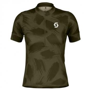 Scott Damen Rennrad Trikot W Endurance 20 kurzarm schnelltrocknend in Oliv/Schwarz, Größe XL