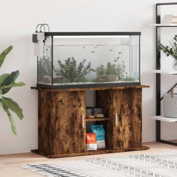 Support pour aquarium en bois d'ingénierie 101x41x58 cm chêne fumé