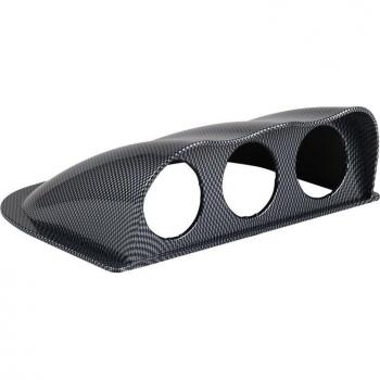3-Hole Carbon Fiber Dash Gauge Pod for 52mm