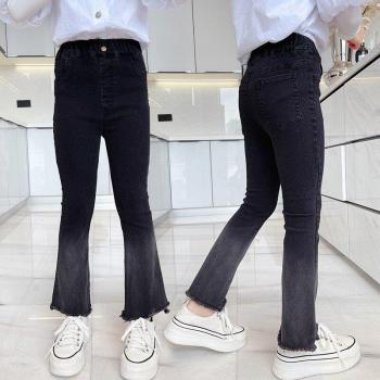 Jeans Dégradé Extensible Filles Noir Printemps 2022