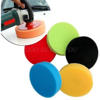 5Pcs 3 Inch Flat Polishing Sponge Pads for Car Buffing