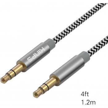 DrivePlug 3.5mm Braided Audio Wire – 4 ft