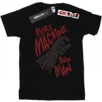 T-shirt en Coton Noir pour Femme Star Wars More Machine Than Man