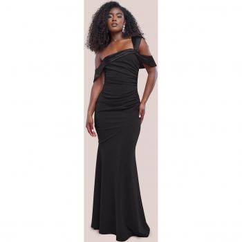 Chic Off The Shoulder Satin Band Dress