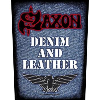 Patch denim et cuir Saxon Taille Unique