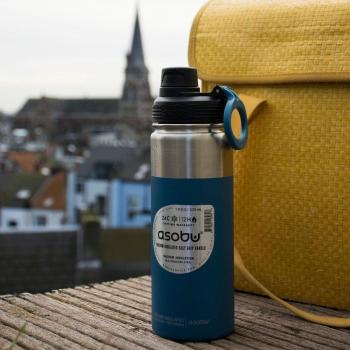 Asobu Alpine Flask Edelstahl Trinkflasche 530ml Weiß