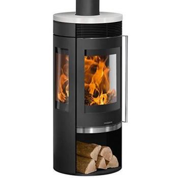 Oranier Kaminofen Rota TRE 2.0 mit Keramik-Abdeckplatte Seidenweiß