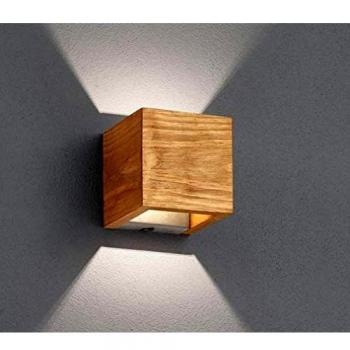 Trio LED-Wandleuchte Brad natur 11 x 11 cm
