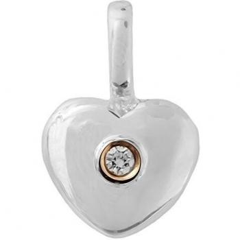 Zwei‑Seiten‑Herz Anhänger Sweet Diamonds von Thomas Sabo, vergoldet