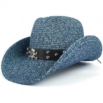 Strand Cowboyhut für Frauen und Männer, Hohl, Größe 57-59 CM
