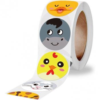Animal-Themed Reward Stickers for School