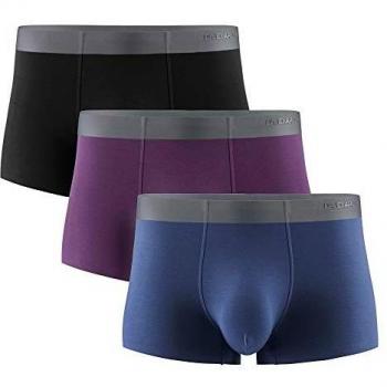 DAVID ARCHY Herren-Underwear Retro – Modal‑Boxershorts mit antibakteriellem Beutel