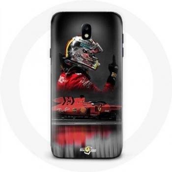 Estuche Samsung Galaxy S4 F1 Sebastian Vettel Automovil Rojo