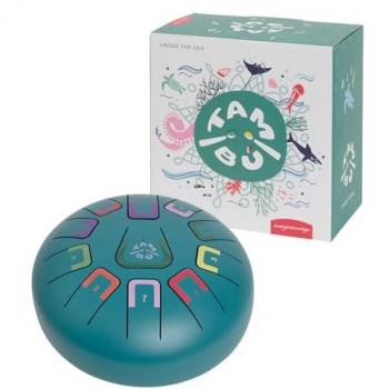 Tambú Tonnerre : tambour à langue 11 notes Bleu Turquoise – JUEGACONMIGO