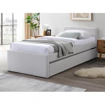 Lit Couch-Téléphone 90x190 cm – Tissu Neutre – DORITALO