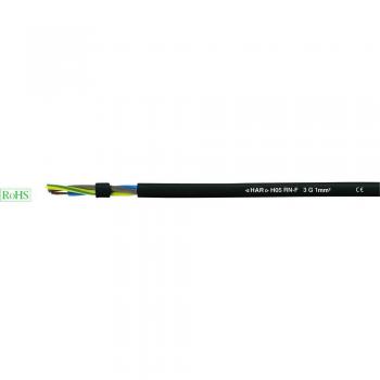 Helukabel 4 G 0.75 mm² H05RN-F Black Rubber Flexible Cable by the Metre