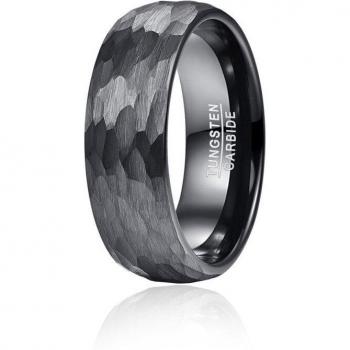 Banda de tungsteno negro para hombres 8mm