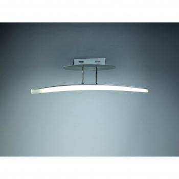 Inspired Mantra Hemisferic Semi Flush Bar 70 cm – 20 W LED, 3000 K, 1800 lm, Satin Aluminium, Frosted Acryl
