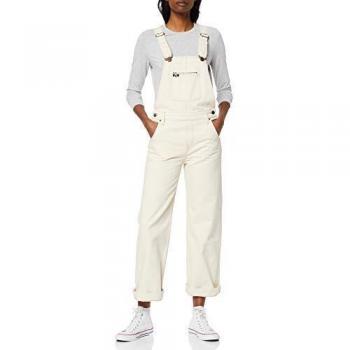 Pantalones de Peto Lee, Marfil, Talla L para Mujer