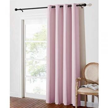 PONY DANCE Light Pink Room Darkening & Energy Saving Curtain