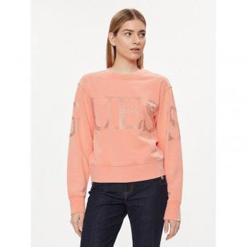Guess Sweatshirt mit Retro-Logo in Koralle