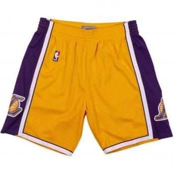 Mitchell & Ness Pantalones Cortos Oro/Morado Lakers