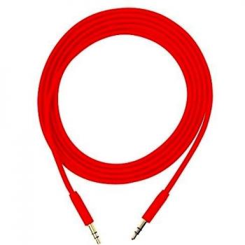 Cable Estéreo Jack 3.5mm Masculino a Masculino 1.5m Rojo