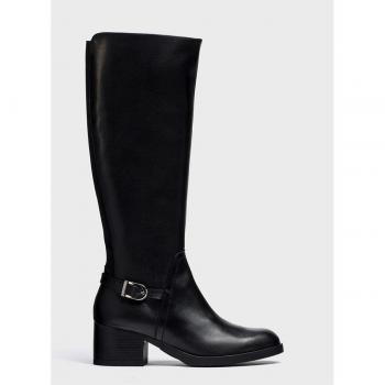 Botas de piel para mujer con tacón bloque Wonders Isy