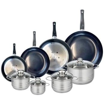 Set de cuisine Elo Prima Brillant – Poêles 20, 24, 28, 32 cm & Faitouts 12, 14, 16, 20 cm