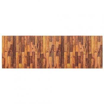 Tapis de bain en mousse effet bois Lambris