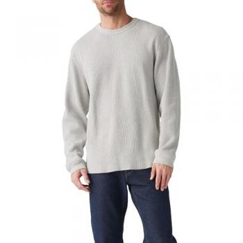 Levi’s Longsleeve mit gerippten Bündchen L Grau