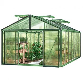 311x534 cm Greenhouse, green, RAL 6005