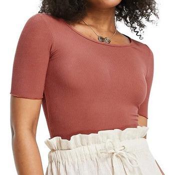 T-shirt Rose Femme Brave Soul Douceur