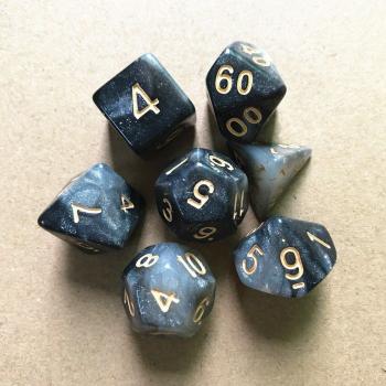 Set de Dados Poliédricos con Brillo