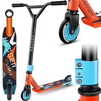 KESSER X‑Limit 360°: Trottinette pliable ABEC‑9, 100 kg, couleurs rouge & bleu