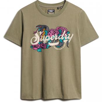 Damen T-Shirt Superdry mit lässigem Tattoo-Print