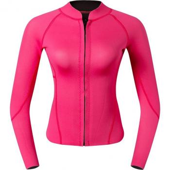 Combinaison néoprène femme 2mm rose rouge pour plongée