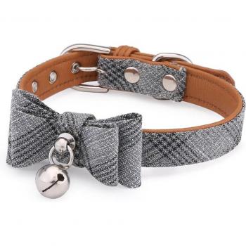 Small Pet Adjustable Bow Tie Collar with Bell