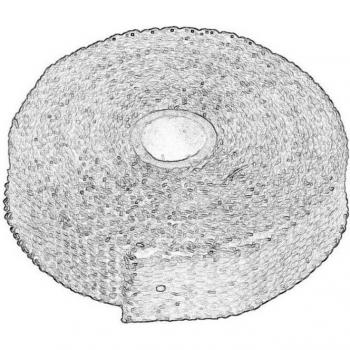 Bande de chaleur en fibre de verre 1X5 M pour collecteur d'échappement + 4 attaches