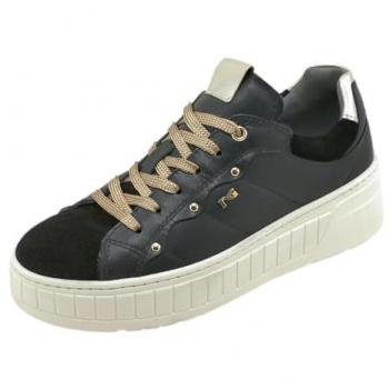 Nerogiardini Leather Women's Trainers Modern and Versatile Black Size 6 UK