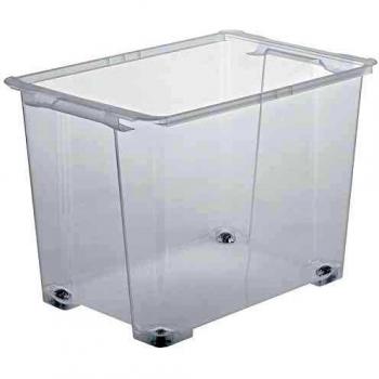 Rotho Evo Easy Lagerkiste mit Rollen 65 Liter